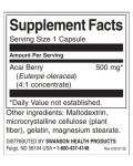 Acai Berry, 500 mg, 120 капсули, Swanson - 2t