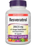 Resveratrol, 90 капсули, Webber Naturals - 1t