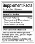 Bioperine, 10 mg, 60 капсули, Swanson - 2t