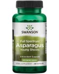 Full Spectrum Asparagus, 400 mg, 60 капсули, Swanson - 1t