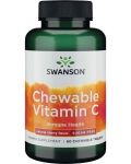 Chewable Vitamin C, 60 таблетки, Swanson - 1t