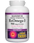 RX Omega-3 Maximum, 1425 mg, 150 софтгел капсули, Natural Factors - 1t