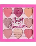 I Heart Revolution Heartbreakers Палитра сенки Sweetheart, 9 цвята - 2t
