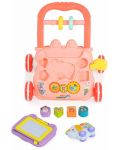 Играчка за прохождане Moni Toys - Elephant, розова - 4t
