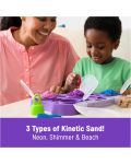 Игрален комплект Kinetic Sand - Куфарче с 5 вида пясък - 5t