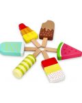 Игрален комплект Lelin - Щанд със сладоледи на клечка - 3t