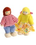 Игрален комплект Smart Baby - Семейство дървени кукли, 4 броя - 2t