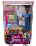 Игрален комплект Barbie You can be anything - Учителка с черна коса и лаптоп - 6t
