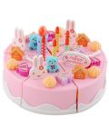 Игрален комплект Kruzzel - Торта за рожден ден, 75 части - 3t