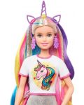 Игрален комплект Barbie - Барби с приказна коса - 4t