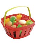Игрален комплект Ecoiffier - Кошница с плодове и зеленчуци, 15 части, Асортимент - 1t