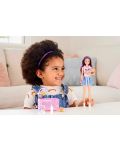 Игрален комплект Barbie Skipper - Барби детегледачка с лилави кичурии потник с пеперудка  - 8t