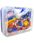 Игрален комплект Raya Toys - Чичо доктор в куфарче, син - 1t