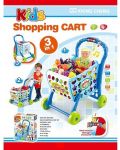 Игрален комплект Raya Toys - Количка за пазаруване, синя - 2t