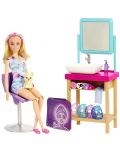 Игрален комплект Mattel Barbie - Процедури за лице - 1t