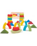 Игрален комплект Bigjigs - Цветни сензорни арки и триъгълници - 2t