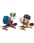 Игрален комплект Tech Deck SK8 Crew - Скейтборд за пръсти с фигурки, синя/черна - 2t