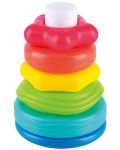Играчка за нанизване PlayGo - Цветна пирамида Rocking - 1t