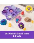 Игрален комплект Kinetic Sand - Куфарче с 5 вида пясък - 3t