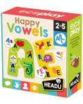 Игрален комплект Headu Happy Vowels - Щастливи гласни букви - 1t