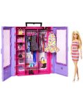 Игрален комплект Barbie - Гардероб с кукла - 3t