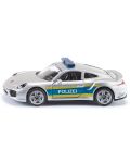 Метална количка Siku Super - Полицейски автомобил Porsche 911 - 1t