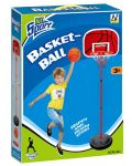 Игрален комплект GT - Баскетболен кош с топка, до 160 cm - 3t