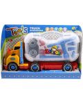 Игрален комплект Raya Toys - Камион-куфар с инструменти, оранжев - 1t