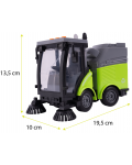 Интерактивна играчка Malplay - Улична почистваща машина с четки, 1:16, зелена - 2t