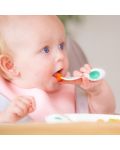 Иновативен сет прибори за хранене за бебета Doddl - 2 части, зелен - 5t