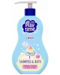 Измиващ гел 2 в 1 Baby Crema Play time - Candy, 400 ml - 1t