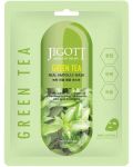 Jigott Лист маска за лице Green Tea, 27 ml - 1t