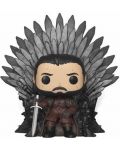 Фигура Funko Pop! Deluxe: Game of Thrones - Jon Snow Sitting on Throne, #72 - 1t