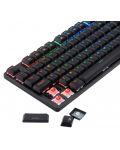 Механична клавиатура Redragon - Shrapnel, Red Switches, RGB, черна - 4t