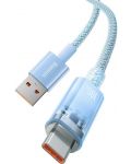 Кабел Baseus - Explorer CATS010503, USB-A/USB-C, 2 m, син - 4t