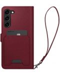 Калъф Spigen - Wallet S Plus, Galaxy S23, червен - 3t