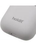 Калъф за слушалки Holdit - Silicone, AirPods 1/2, сив - 3t