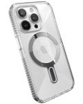 Калъф Speck - Presidio Grip, iPhone 15 Pro, MagSafe ClickLock, прозрачен - 3t