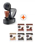 Кафемашина с капсули Krups - Infinissima, KP173B10,, 1.2 l, сива + 5 кутии NESCAFE Dolce Gusto - 1t