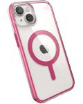 Калъф Speck - Presidio Perfect Clear Geo MagSafe, iPhone 14, розов - 2t