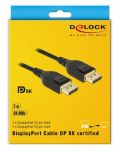 Кабел Delock - 85660, DisplayPort/DisplayPort, 2 m, черен - 4t