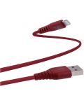 Кабел TnB - 2075100303, USB-A/Lightning, 1.5 m, червен - 1t