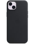 Калъф Apple - Leather MagSafe, iPhone 14 Plus, Midnight - 1t