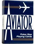 Карти за игра Aviator - Poker Standard index син/червен гръб - 2t