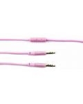 Аудио кабел PowerLocus - жак 3.5 mm/жак 3.5 mm, микрофон, 1.2 m, розов - 1t