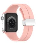 Каишка Techsuit - W011 Silicone, Apple Watch, 42/44/45/49 mm, розова - 1t
