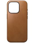 Калъф Nomad - Modern Leather, iPhone 15 Pro, English Tan - 1t