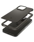 Калъф Spigen - Thin Fit, iPhone 15 Pro, Gunmetal - 2t