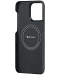 Калъф Pitaka - Fusion MagEZ 4 600D, iPhone 15 Plus, Grey Twill - 6t