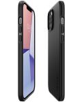 Калъф Spigen - Thin Fit, iPhone 12/12 Pro, черен - 5t